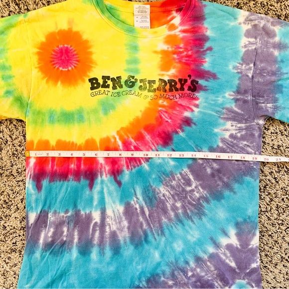 Vintage Ben and Jerry’s spell out tie dye tee shirt size medium - Picture 3 of 4